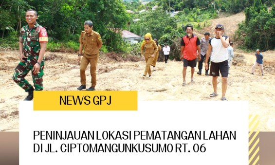 Peninjauan Lokasi Pematangan Lahan di Jl. Ciptomangunkusumo
